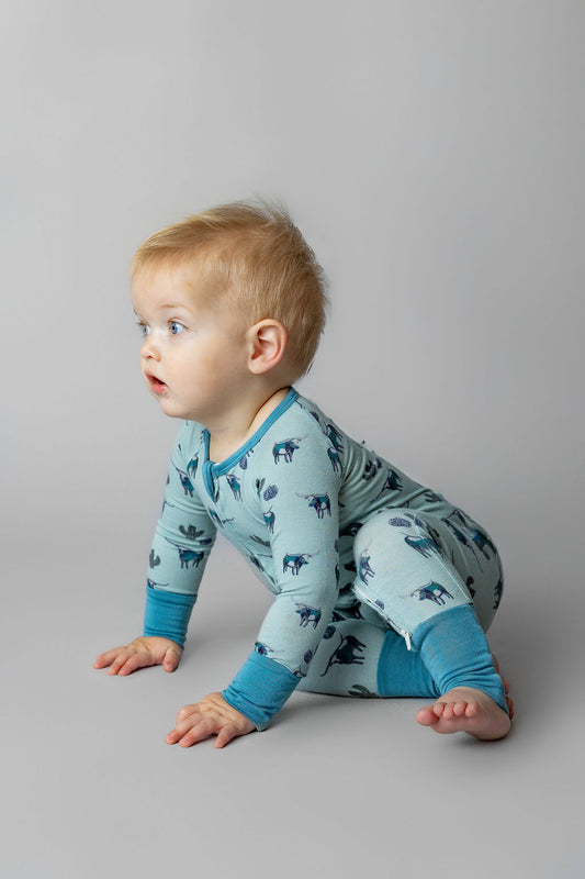 Cattle Drive Convertible Zip Pajama