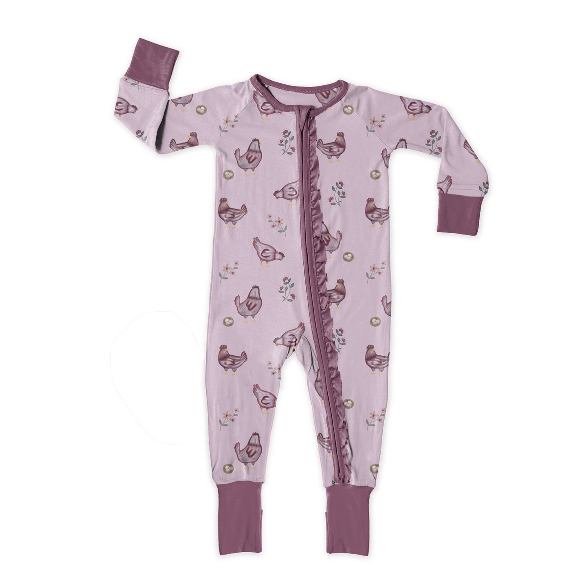 Henrietta Ruffle Convertible Zip Pajama