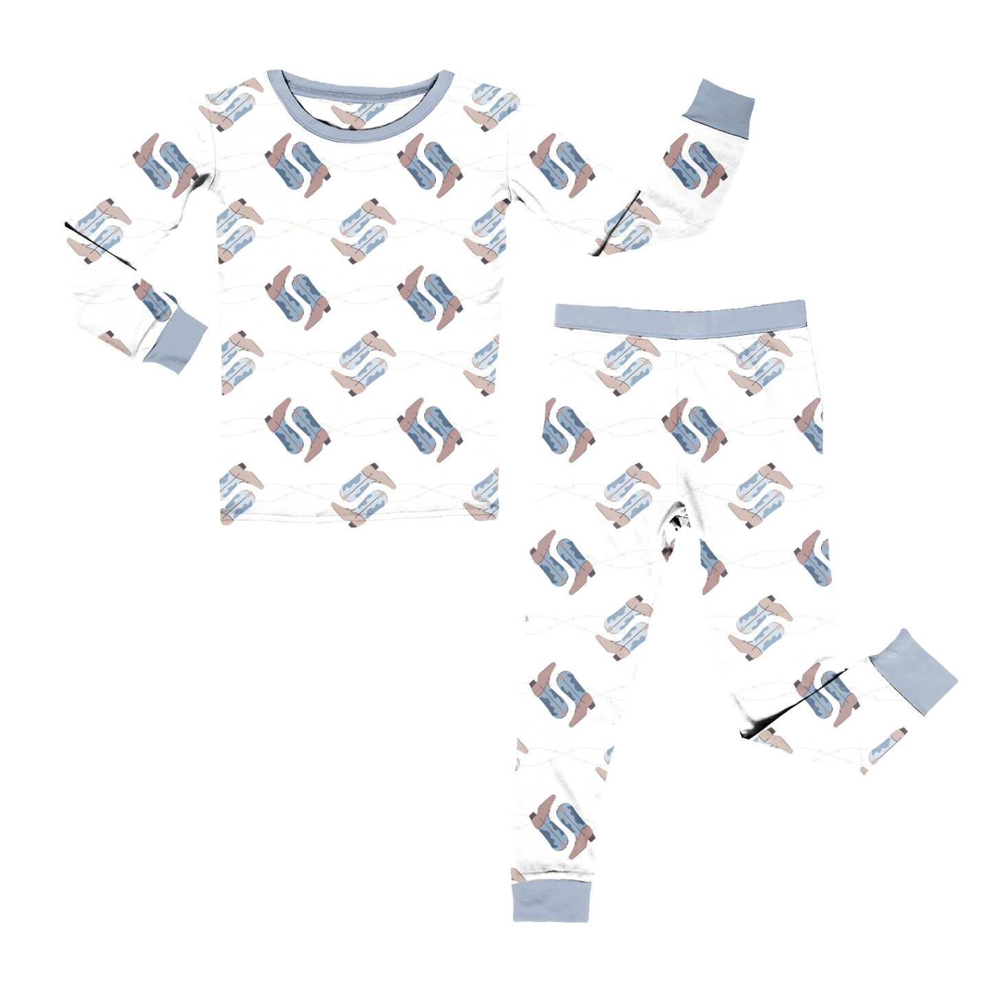 PREORDER 11/7 Two Step'n Buckaroo Long Sleeve Pajama Set