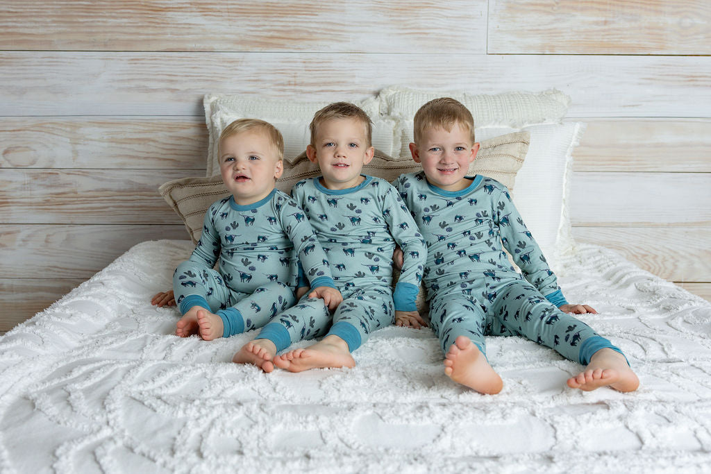 Cattle Drive Long Sleeve Pajama Set